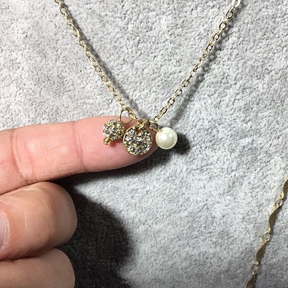 Canvas Ainsley Layered Moon Necklace (G2) - Picture 5 of 7